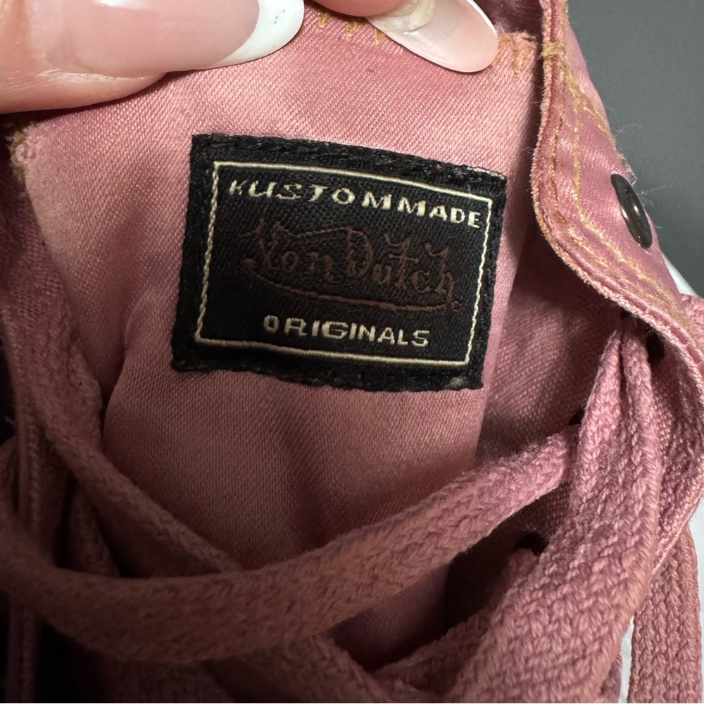 Von Dutch Vintage Y2K Pink Hightop Sneakers - Picture 6 of 8